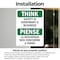 Signmission Safety Culture Sign, 7 in Width, Vinyl Decal, Rectangle, Bilingual OS-2PACK-TS-D-710-L-11866 - alternate 6